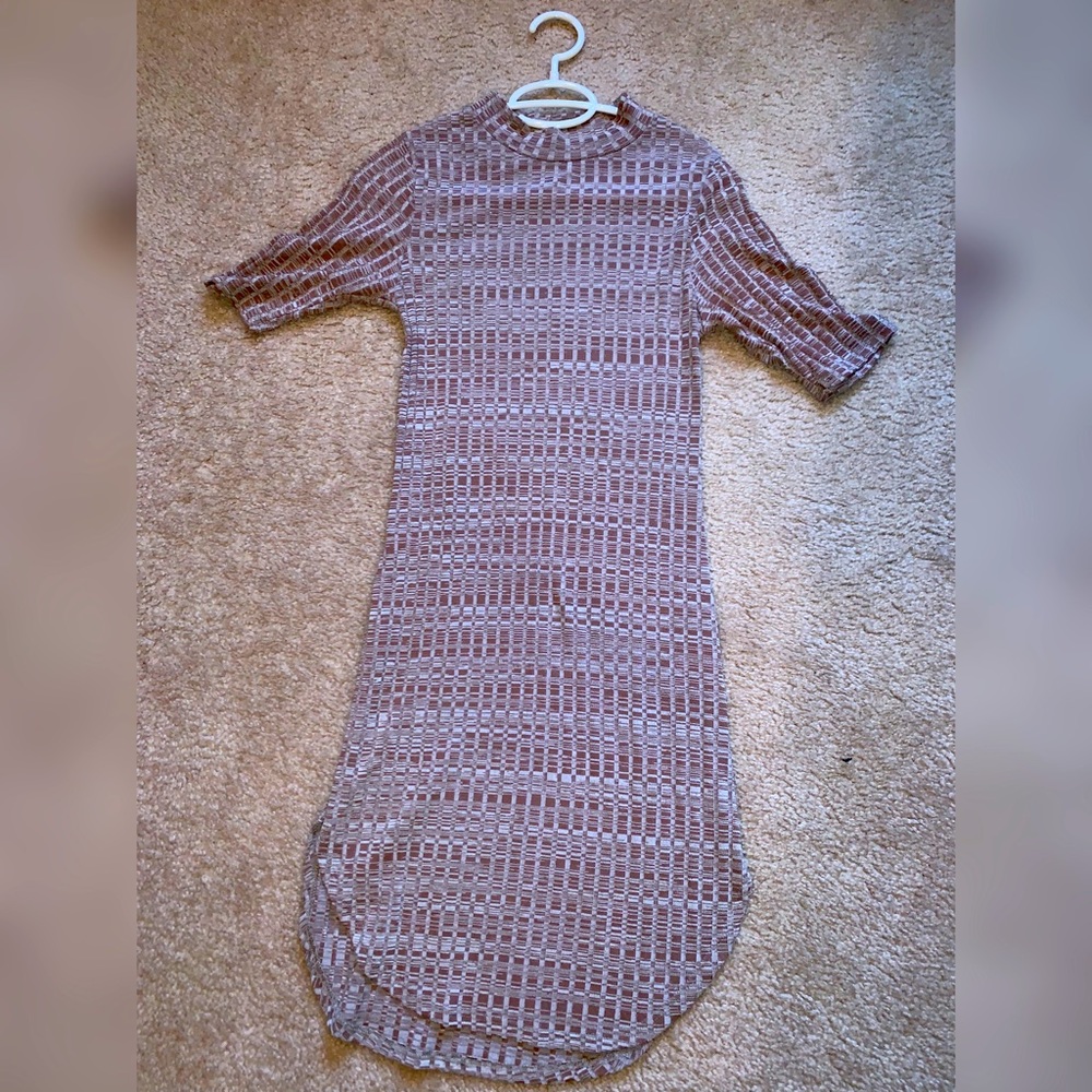 Brown stretchy dress S
